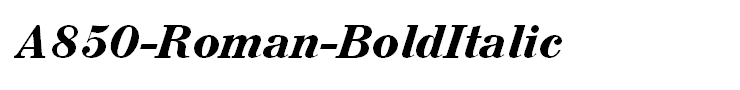 A850-Roman-BoldItalic