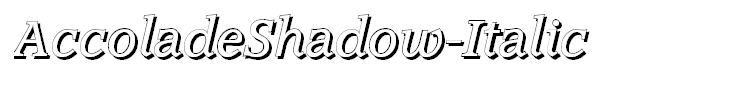 AccoladeShadow-Italic