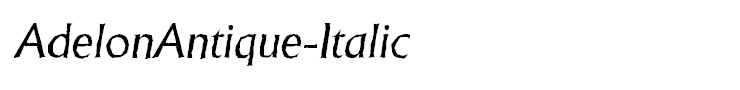 AdelonAntique-Italic