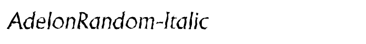 AdelonRandom-Italic