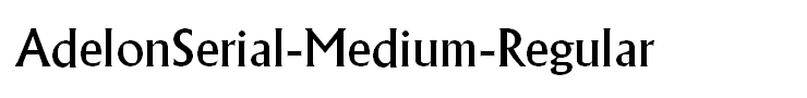 AdelonSerial-Medium-Regular