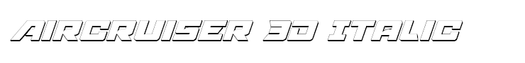 Aircruiser 3D Italic