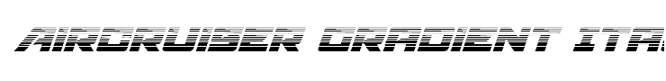 Aircruiser Gradient Italic