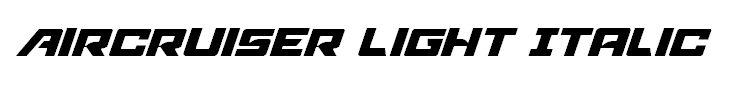 Aircruiser Light Italic