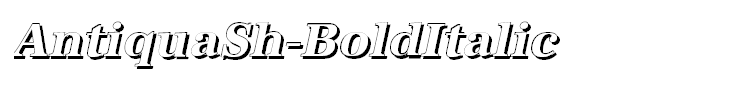AntiquaSh-BoldItalic