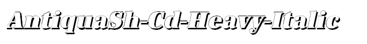 AntiquaSh-Cd-Heavy-Italic