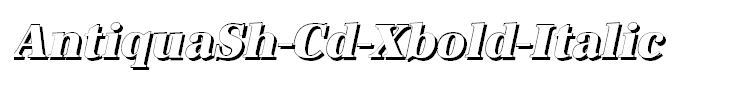 AntiquaSh-Cd-Xbold-Italic