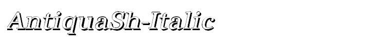 AntiquaSh-Italic