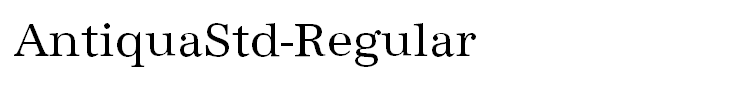 AntiquaStd-Regular