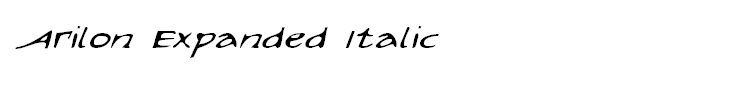 Arilon Expanded Italic