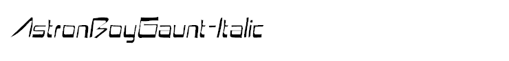 AstronBoyGaunt-Italic