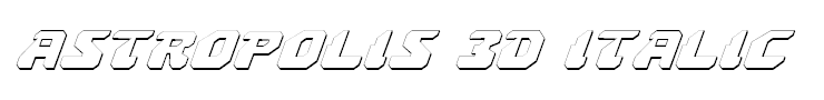Astropolis 3D Italic