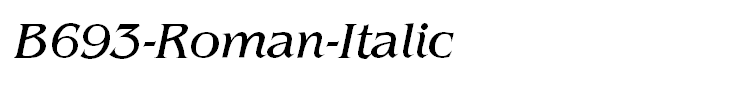B693-Roman-Italic