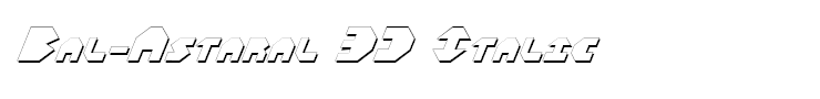 Bal-Astaral 3D Italic