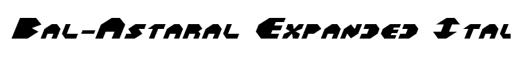 Bal-Astaral Expanded Italic