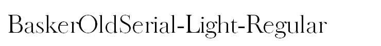 BaskerOldSerial-Light-Regular