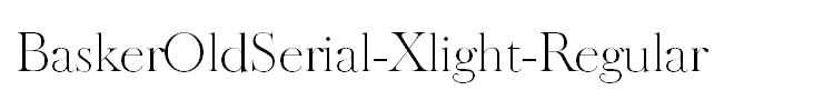 BaskerOldSerial-Xlight-Regular