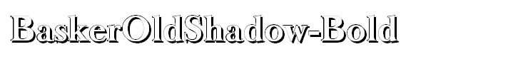 BaskerOldShadow-Bold