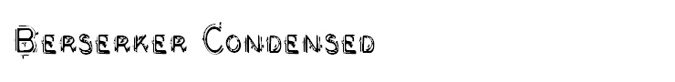 Berserker Condensed