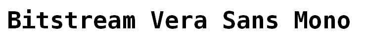 Bitstream Vera Sans Mono Bold