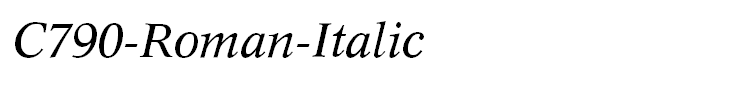 C790-Roman-Italic