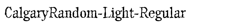 CalgaryRandom-Light-Regular
