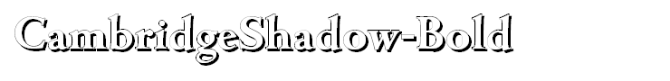 CambridgeShadow-Bold