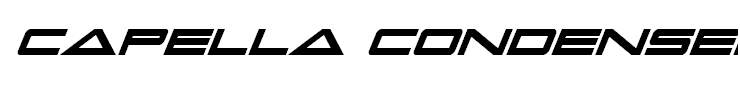 Capella Condensed Bold Italic