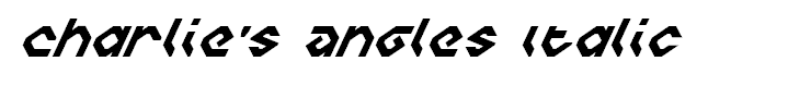 Charlie's Angles Italic