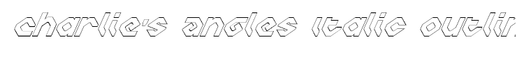 Charlie's Angles Italic Outline
