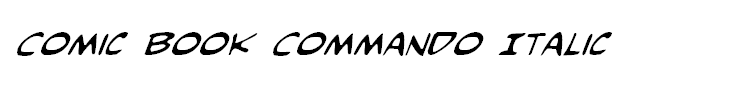 Comic Book Commando Italic