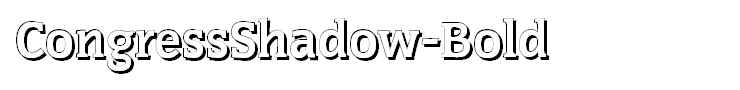 CongressShadow-Bold