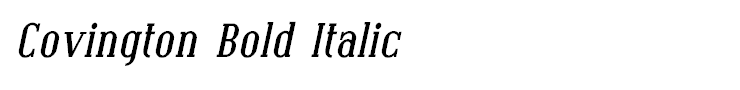 Covington Bold Italic