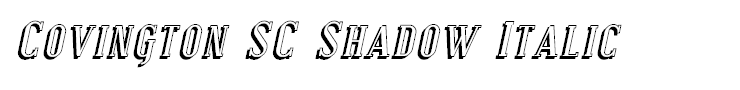 Covington SC Shadow Italic