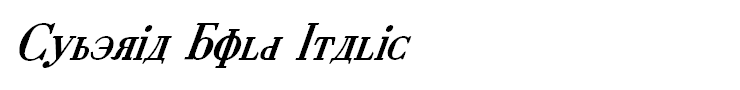 Cyberia Bold Italic