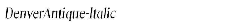 DenverAntique-Italic