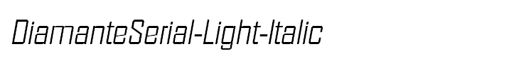 DiamanteSerial-Light-Italic