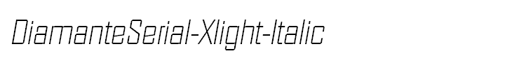 DiamanteSerial-Xlight-Italic
