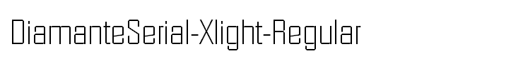 DiamanteSerial-Xlight-Regular