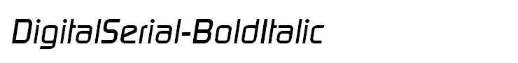 DigitalSerial-BoldItalic