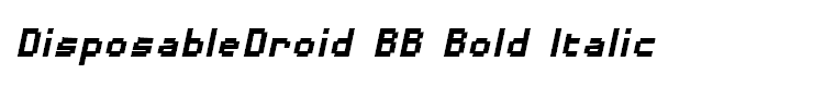 DisposableDroid BB Bold Italic