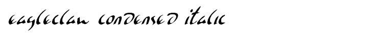 Eagleclaw Condensed Italic