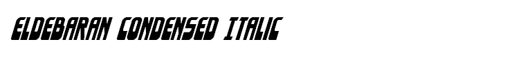 Eldebaran Condensed Italic
