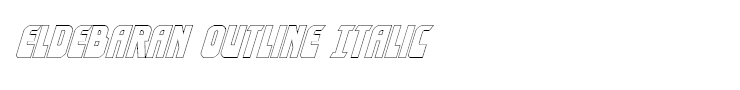 Eldebaran Outline Italic