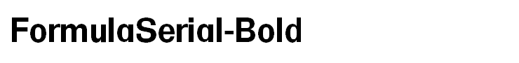 FormulaSerial-Bold