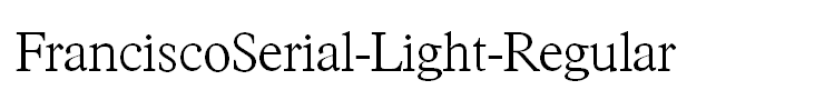 FranciscoSerial-Light-Regular