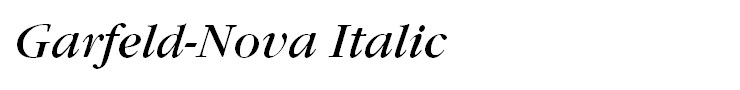 Garfeld-Nova Italic