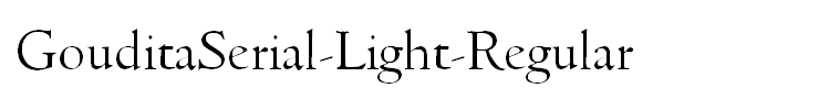 GouditaSerial-Light-Regular