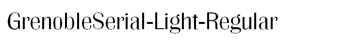 GrenobleSerial-Light-Regular