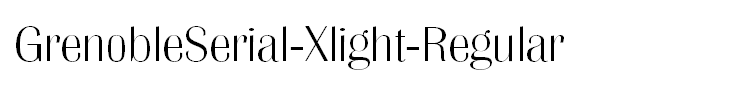 GrenobleSerial-Xlight-Regular